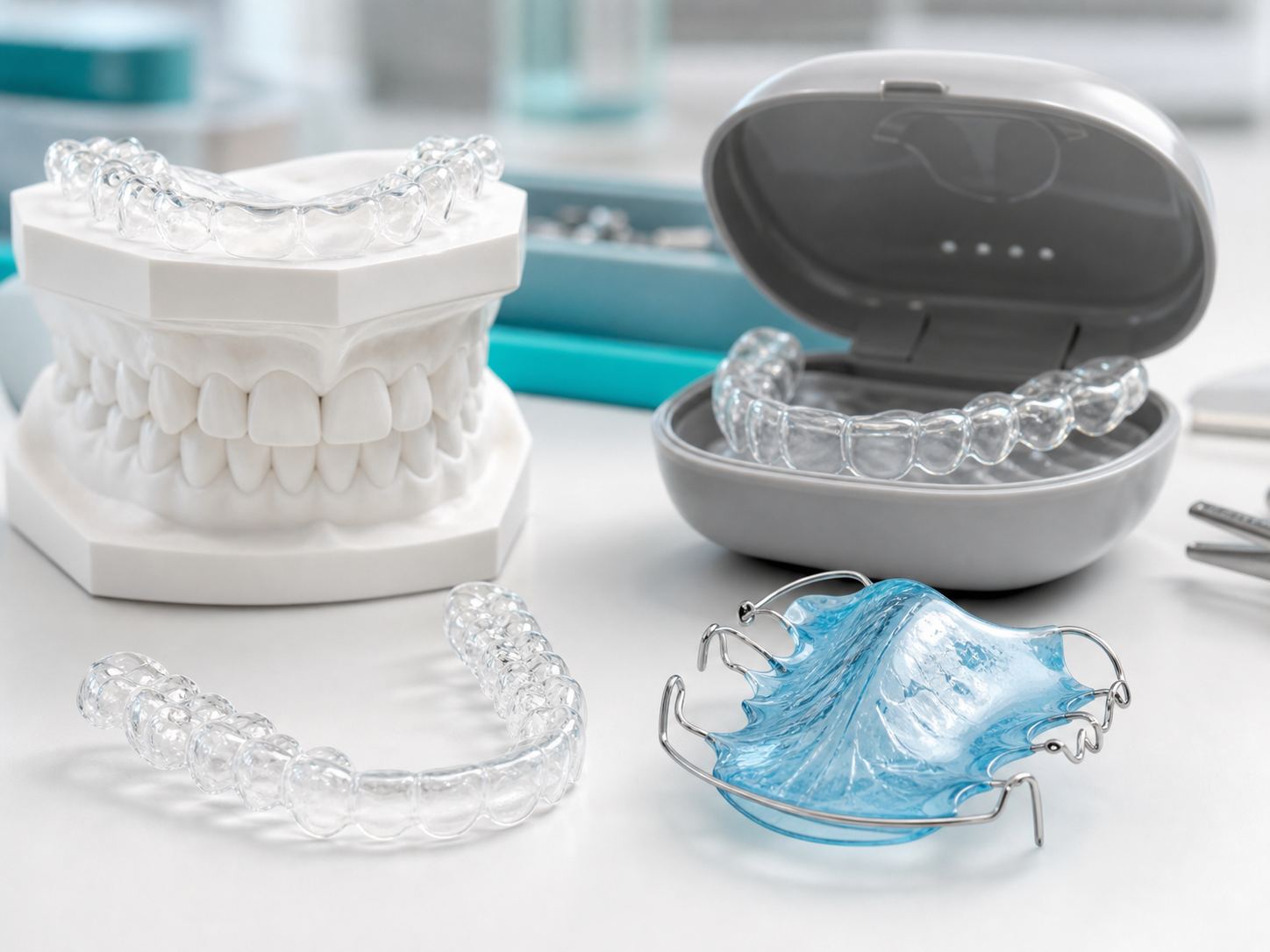 Clear retainers and orthodontic retainer